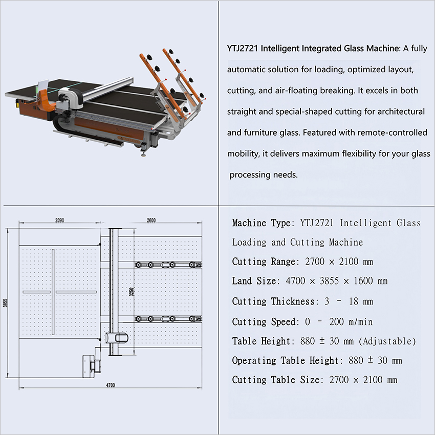 Servo drive all-in-one glass cutting machine Servo drive all-in-one glass cutting machine