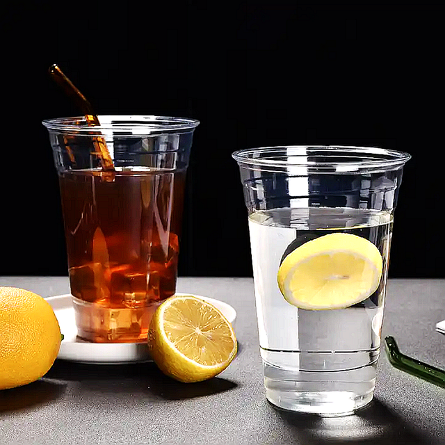 PLA Corn tapioca starch cold drink Milk tea cup withouth Lid