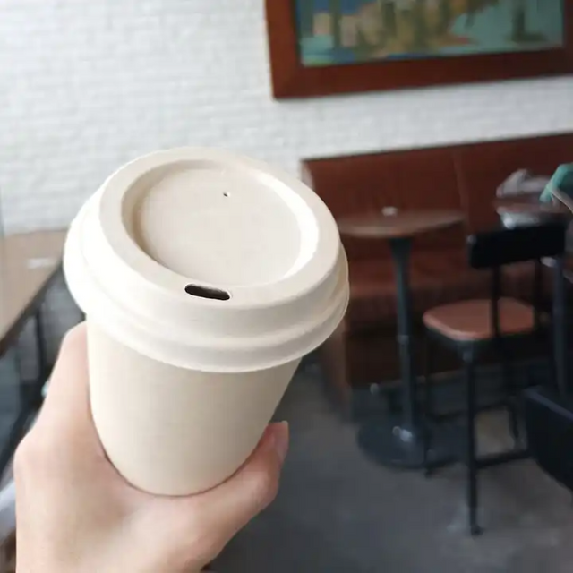 100% biodegradable PLA transparent cup lids for milk tea shops