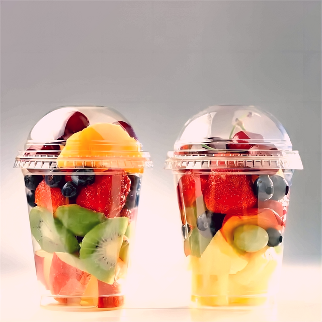 Biodegradable PLA transparent cold drink cup for milk tea shops