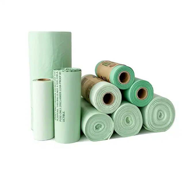 Compostable Biodegradable bio plastic PLA roll bag manufacturers
