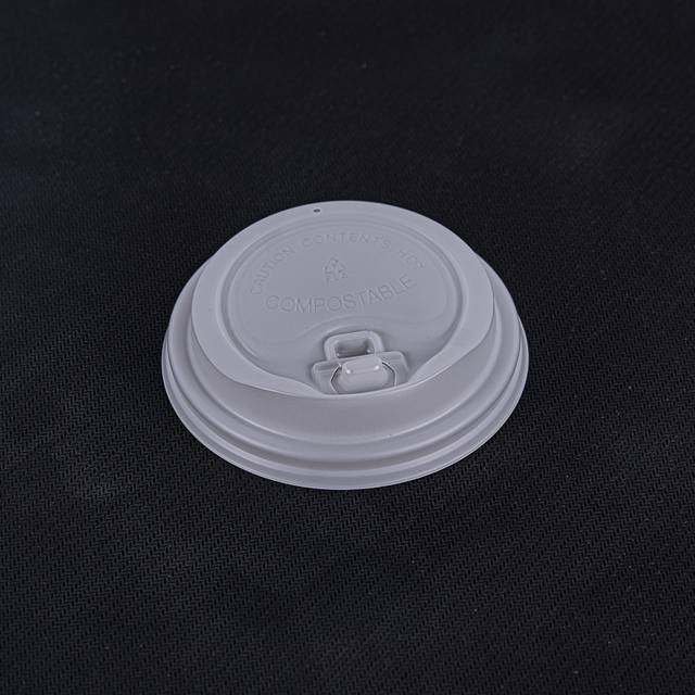 Composatable Transparent PLA cold drink Milk tea cup Cross lid