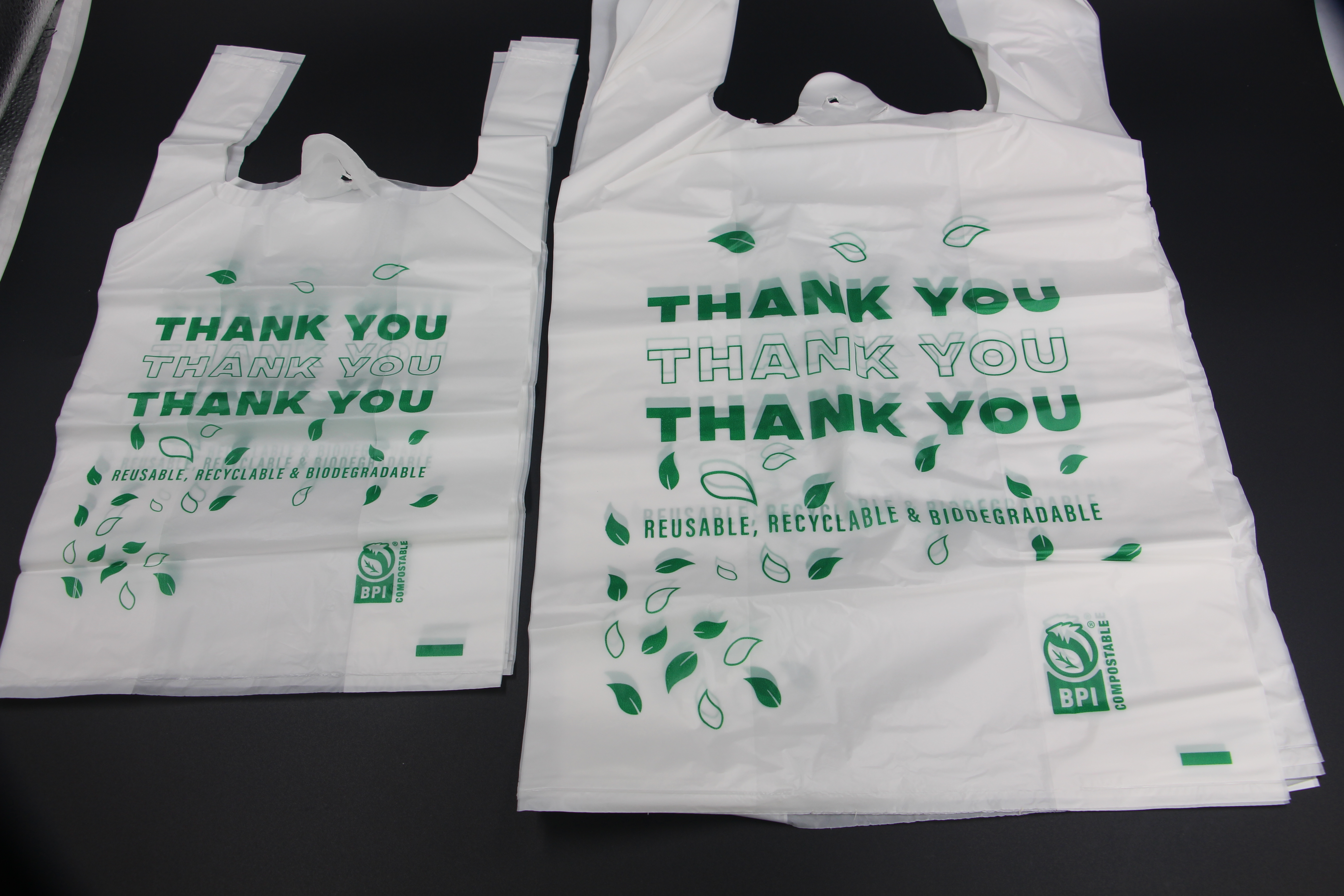 White PLA roll bag