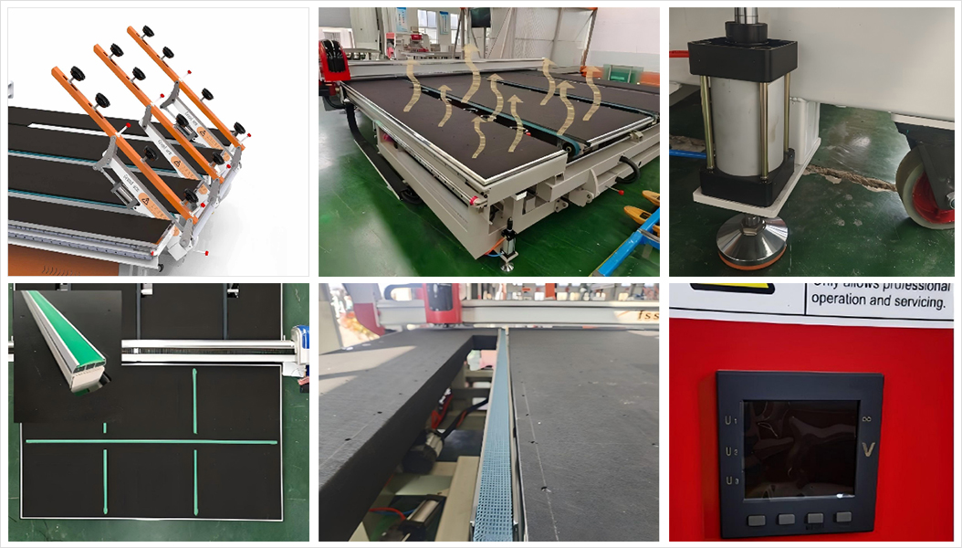 Combined cutting and breaking glass machine