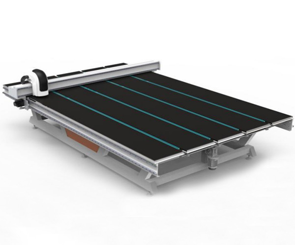 Glass cutting line with coating removal & marking