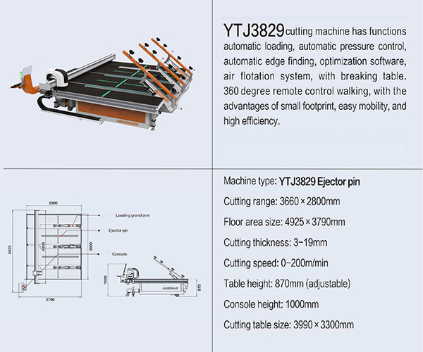 Architectural glass cutting equipment